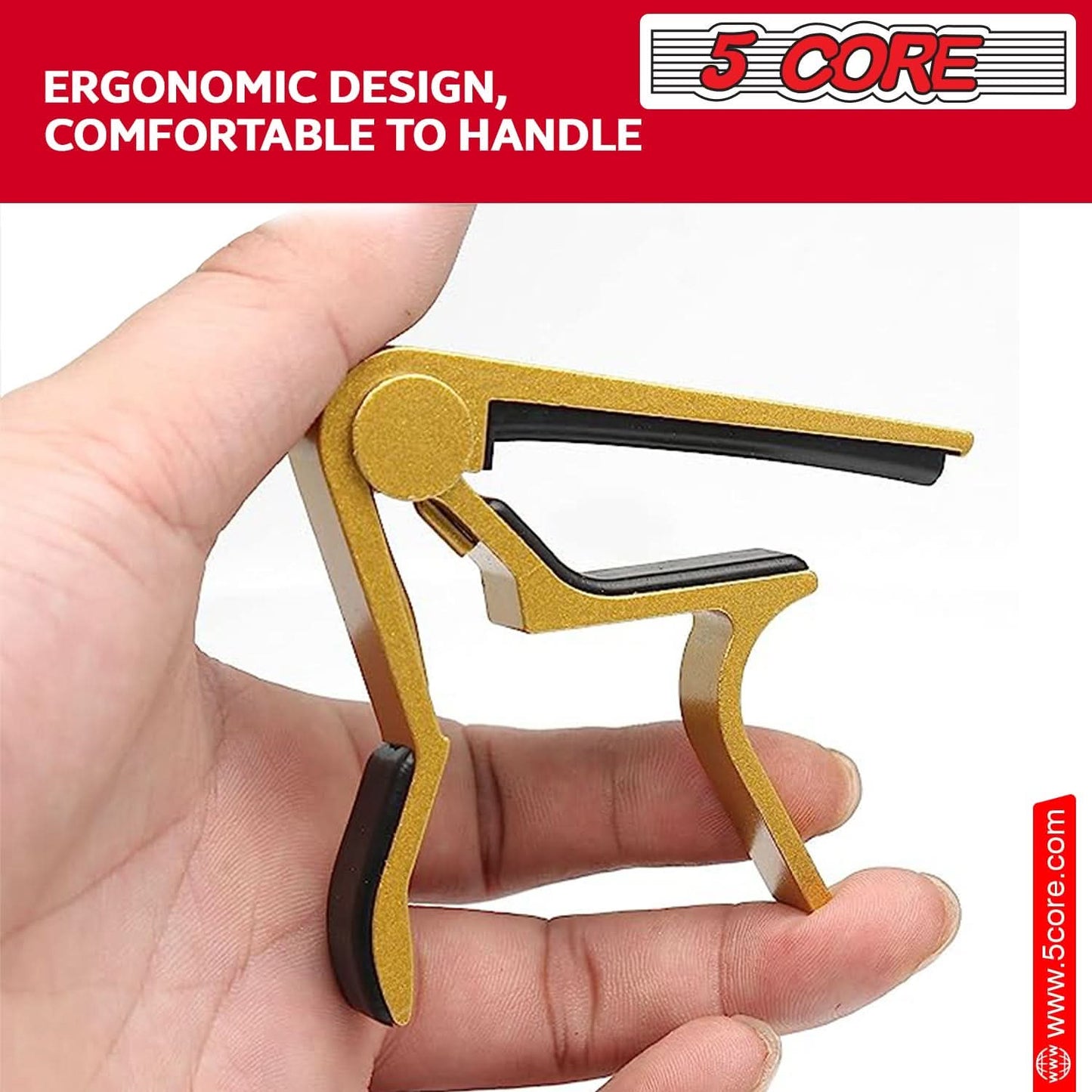 5Core Capo Acoustic Electric Guitar 6 String Kapo Clip For Banjo Mandolin Ukulele-4