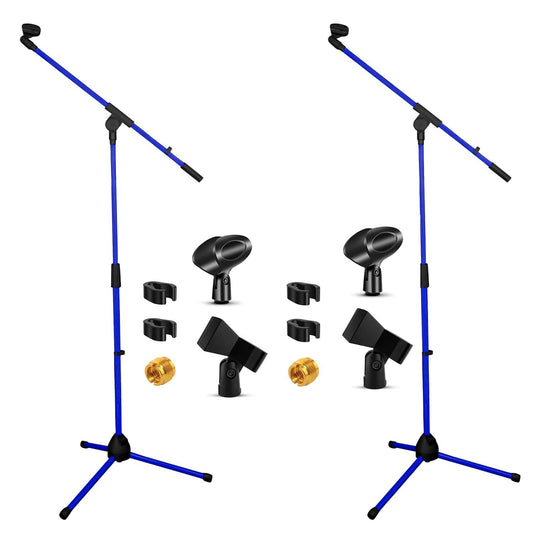 5Core Tripod Mic Stand 2Pcs Adjustable Holder Floor Microphone Boom Arm-0