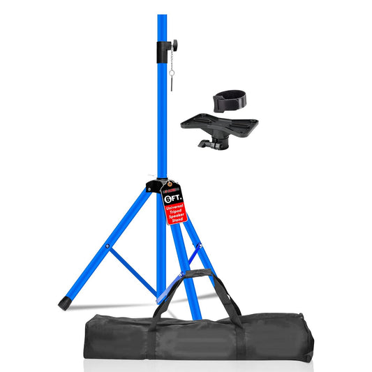 5Core Speaker Stand Tripod Tall Adjustable 72 Inch DJ Pole Mount Studio Monitor Stands SKY BLUE 1 PK-0